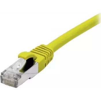 EXERTIS CONNECT 858418 Cat 6A S/FTP Patchkabel, 0,3 m, Gelb, Slim Boot