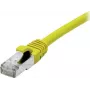 EXERTIS CONNECT 858418 Cat 6A S/FTP Patchkabel, 0,3 m, Gelb, Slim Boot