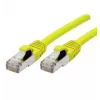 EXERTIS CONNECT 858418 Cat 6A S/FTP Patchkabel, 0,3 m, Gelb, Slim Boot