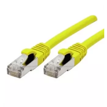 EXERTIS CONNECT 858418 Cat 6A S/FTP Patchkabel, 0,3 m, Gelb, Slim Boot