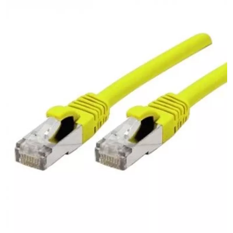 EXERTIS CONNECT 858418 Cat 6A S/FTP Patchkabel, 0,3 m, Gelb, Slim Boot