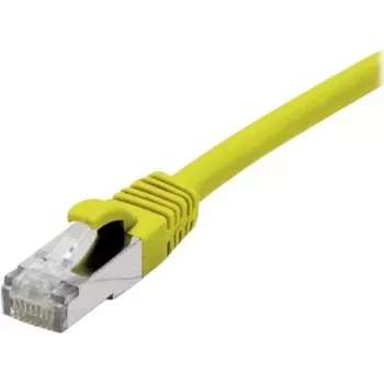 EXERTIS CONNECT 858419 Cat 6A S/FTP Patchkabel, 0,5 m, Gelb, Slim Boot