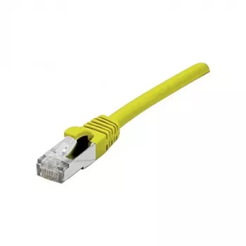 EXERTIS CONNECT 858419 Cat 6A S/FTP Patchkabel, 0,5 m, Gelb, Slim Boot