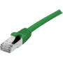 EXERTIS CONNECT Cat 6A S/FTP Patchkabel, 0,5 m, Grün, Slim Snagless 858435