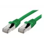 EXERTIS CONNECT Cat 6A S/FTP Patchkabel, 3,0 m, Grün, Slim Snagless Boot 858439