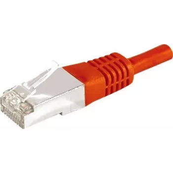EXERTIS CONNECT CAT.6a F/UTP Patchkabel, Rot, 20 m, 10 Gbps, RJ45, Slim Strain Relief 859541