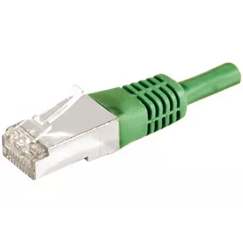 EXERTIS CONNECT Cat.6a F/UTP Patchkabel, 25 m, Grün, 10 Gbps, RJ45, Slim Bend Protection 859557