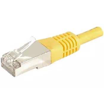 EXERTIS CONNECT 859561 Cat.6a F/UTP Patchkabel, 0,3 m, Gelb, 10 Gbps, Slim Boot