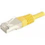 EXERTIS CONNECT 859561 Cat.6a F/UTP Patchkabel, 0,3 m, Gelb, 10 Gbps, Slim Boot