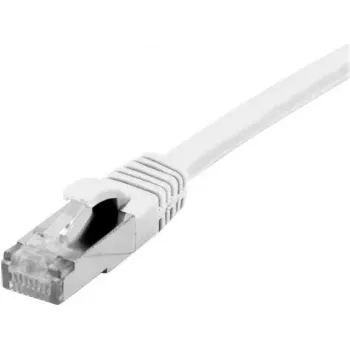 EXERTIS CONNECT Cat 6A S/FTP Patchkabel, Weiß, 0,3 m, Slim Snagless Boot 858498