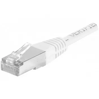 EXERTIS CONNECT Cat.6a F/UTP Patchkabel, 25m, Weiß, 10 Gbps, Slim Snagless Boot 859587