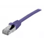 EXERTIS CONNECT Cat 6A S/FTP Patchkabel, 10m, Violett, Slim Snagless Boot 858522