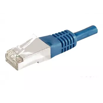 EXERTIS CONNECT Cat.6a F/UTP Patchkabel, 0,5 m, Blau, 10 Gbps 859517