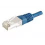 EXERTIS CONNECT Cat.6a F/UTP Patchkabel, 0,5 m, Blau, 10 Gbps 859517