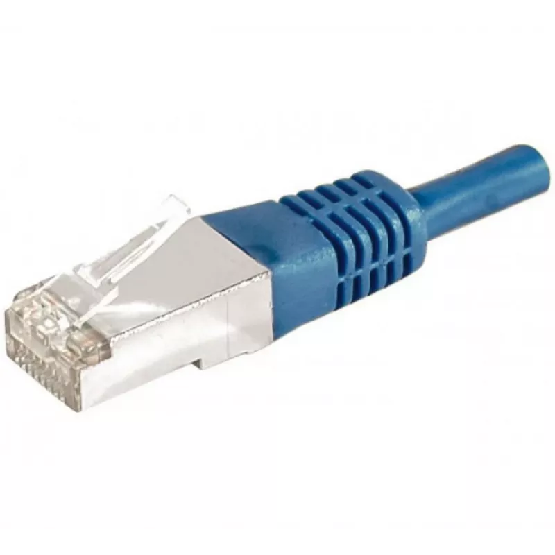 EXERTIS CONNECT Cat.6a F/UTP Patchkabel, 0,5 m, Blau, 10 Gbps 859517