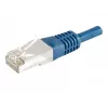 EXERTIS CONNECT Cat.6a F/UTP Patchkabel, 0,5 m, Blau, 10 Gbps 859517
