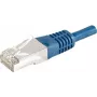 EXERTIS CONNECT 859522 Cat.6a F/UTP Patchkabel, 5 m, Blau, 10 Gbps, Slim Boot