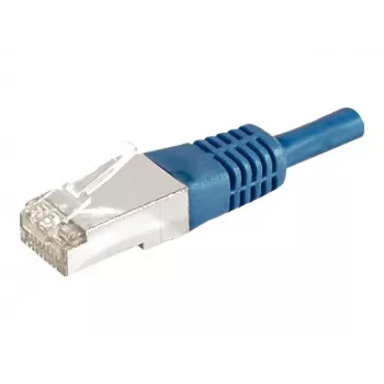 EXERTIS CONNECT 859522 Cat.6a F/UTP Patchkabel, 5 m, Blau, 10 Gbps, Slim Boot