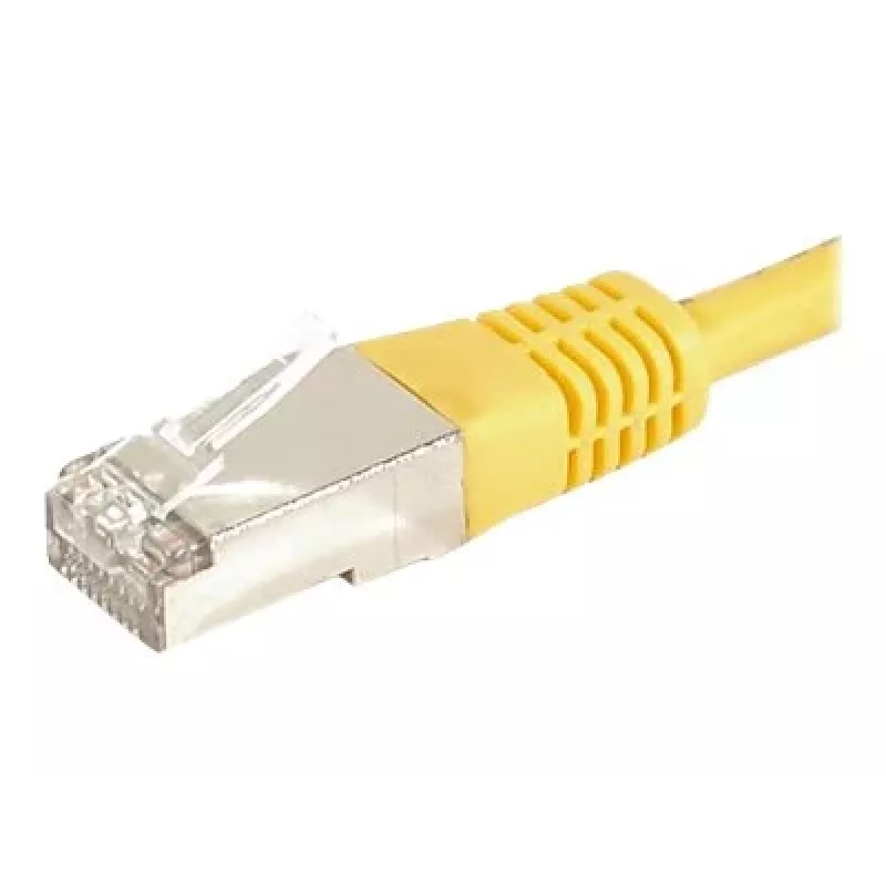 EXERTIS CONNECT Cat.6a F/UTP Patchkabel, Gelb, 0,5 m, 10 Gbps 859562