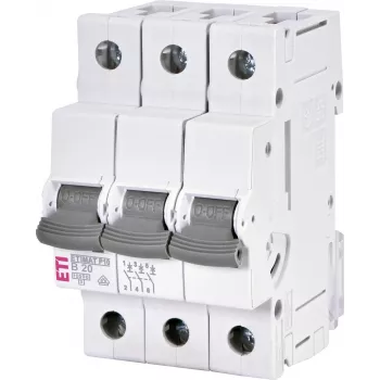 ETI ETIMAT P10 3-poliger Leitungsschutzschalter B20 20A 10kA 415V 50/60Hz