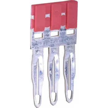 ETI ESC-PTP4/03/R Querverbindungs-Steckbrücke, 3-polig, rot, für ESC-CBC.4 & ESC-CBC.4B Reihenklemmen 003903029