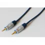 EXERTIS CONNECT Professional Slimline Audiokabel, 3,5 mm Stereo-Klinke Stecker zu Stecker, 5,0 m, Schwarz 987995