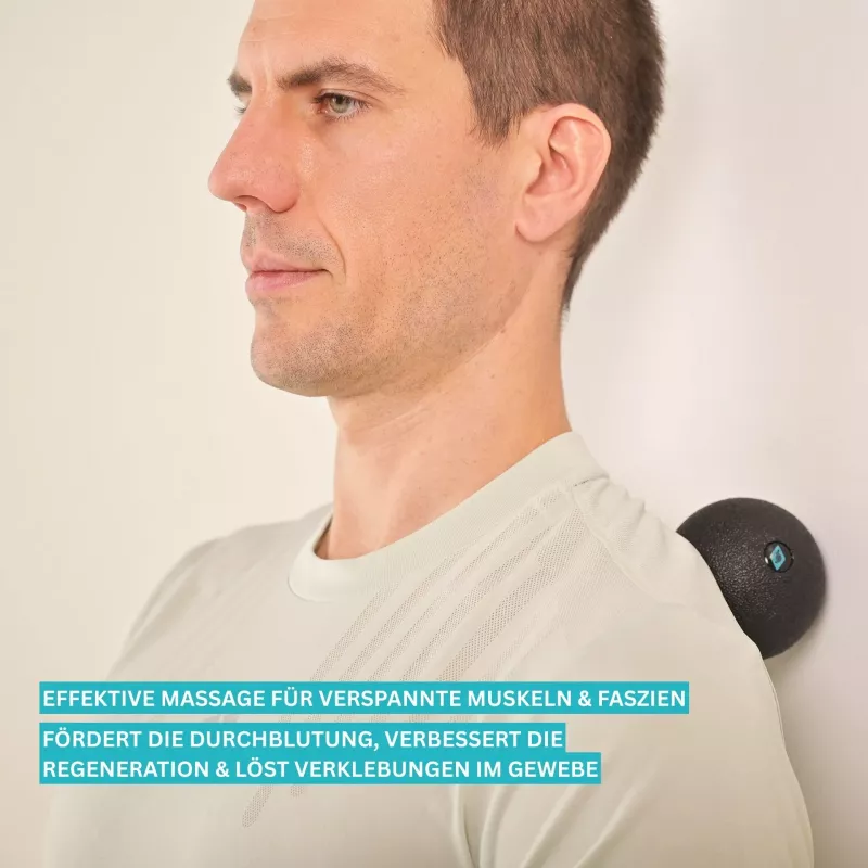 SCHILDKRÖT Dual Massage Set, 2-teilig: 1 Peanut Ball (ca. 80 x 160 mm), 1 Massage Ball - 1 Stück (960134)
