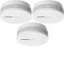 Hager TG600AL-3 Rauchmelder-Set mit 3 optischen Meldern, 10-Jahres-Lithiumbatterie
