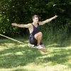 SCHILDKRÖT Slackline-Set 15 m gelb, 50 mm breit mit Ratschenspannung – Balance-Trainingskit 970701