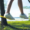 SCHILDKRÖT Slackline-Set 15 m gelb, 50 mm breit mit Ratschenspannung – Balance-Trainingskit 970701
