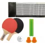 DONIC SCHILDKRÖT Mini-Tischtennis-Set – 2 FSC-Schläger (140 x 90 mm), Ball, Netz 788460