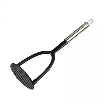 Kesper 104865 Kartoffelstampfer, Edelstahl/Kunststoff, Silber/Schwarz