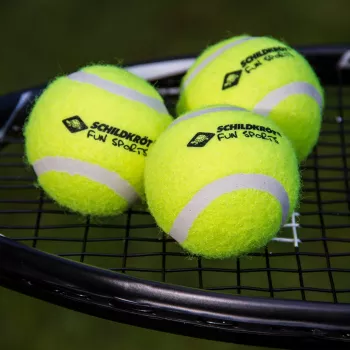 SCHILDKROT Tennisbälle, 3er-Set, Gelb, Angemessener Rückprall für Hobbyspiel (970048)