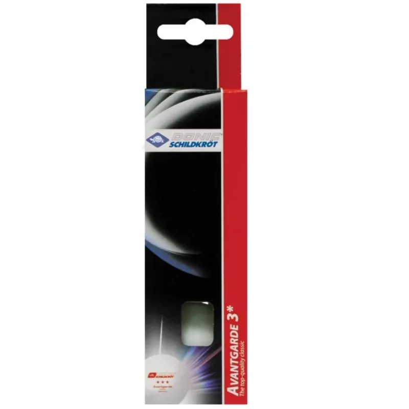 Donic Schildkröt 608334 Tischtennisbälle, 3er-Pack, Weiß, ABS, 40mm, Anfänger/Freizeit