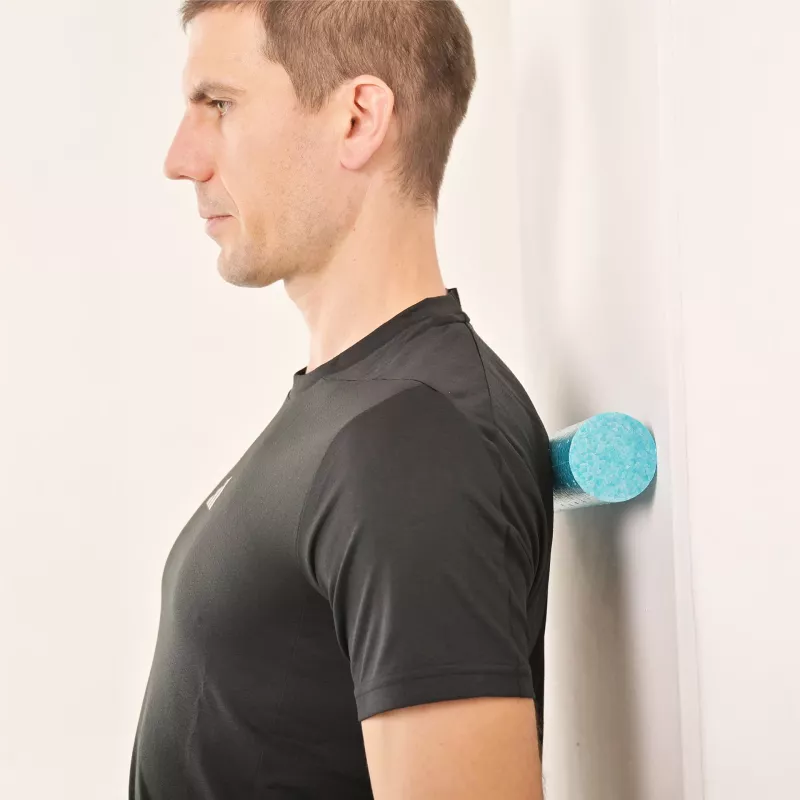 SCHILDKROT 2-in-1 Massage-Roller-Set Schwarz/Blau EPP-Schaumstoff 960237