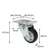 Wagner design yourself Lenkrolle RO 6184 Silber 75 mm 50 kg 4618401