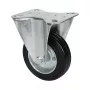 Wagner design yourself Bockrolle RO 8104, 100 mm Rad, silbernes Gehäuse, schwarzes PP-Rad, 100 kg Traglast 4810401
