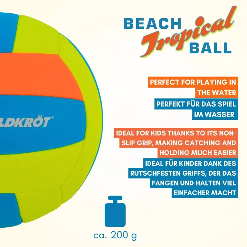 SCHILDKRÖT Neopren-Strandball Tropical, Größe 5, 210 mm 970299