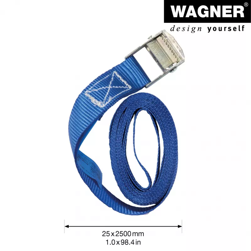 Wagner design yourself Zurrgurte MM 1016 Blau 2,5 m 2 Stück 20101600