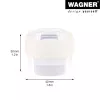 Wagner Design Yourself EH 5222 Transparenter selbstklebender Türstopper, 40 mm Durchmesser, 22 mm Höhe 15522211