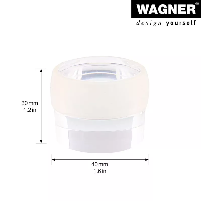 Wagner Design Yourself EH 5222 Transparenter selbstklebender Türstopper, 40 mm Durchmesser, 22 mm Höhe 15522211