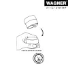 Wagner Design Yourself EH 5222 Transparenter selbstklebender Türstopper, 40 mm Durchmesser, 22 mm Höhe 15522211