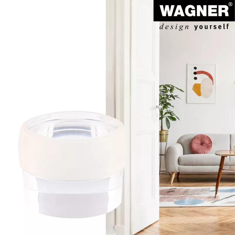 Wagner Design Yourself EH 5222 Transparenter selbstklebender Türstopper, 40 mm Durchmesser, 22 mm Höhe 15522211