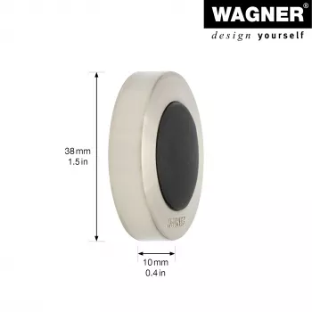 Wagner design yourself EH 5140 Wandtürstopper Screw or Glue, Zinkdruckguss und Vollgummi (15514011)