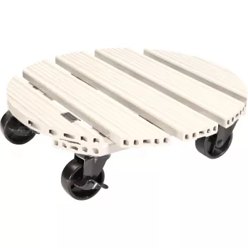 WAGNER design yourself Pflanzenroller GH0557, Kunststoff, rund, hellgrau, Ø 38,5 cm, 1 Stk. (20055701)