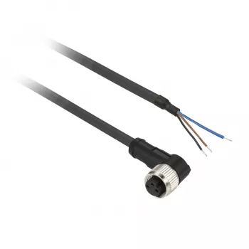 TMSS GERMANY Telemechanique Sensors M12 Buchse vorkonfektioniertes Verbinderkabel, 4-polig, 5m PUR, Schwarz, Gerade, IP67/IP65/IP69K, 4A, 250V AC/DC, OsiSense XZ Serie - XZCP0666L5