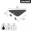 Wagner design yourself Transportrolle MM 1314 Braun 140 x 140 x 43 mm bis 100 kg (20131401)