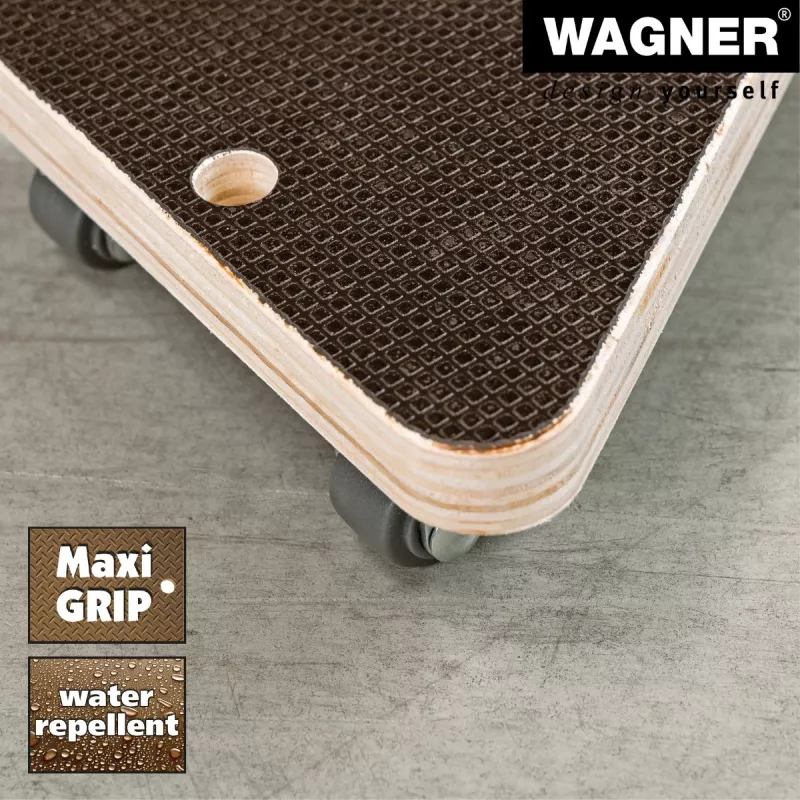 Wagner design yourself Transportrolle MM 1314 Braun 140 x 140 x 43 mm bis 100 kg (20131401)