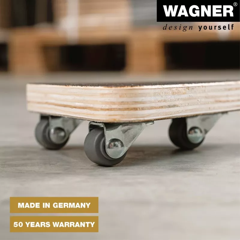 Wagner design yourself Transportrolle MM 1314 Braun 140 x 140 x 43 mm bis 100 kg (20131401)