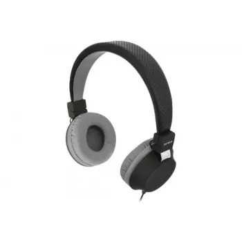 EXERTIS CONNECT Campus BE COLOR Stereo-Kopfhörer mit 3,5-mm-Klinkenstecker, Schwarz/Grau (059963)